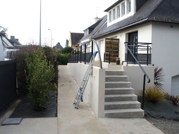 Réalisation d'un Accès PMR (Personnes à Mobilité Réduite) à Lorient